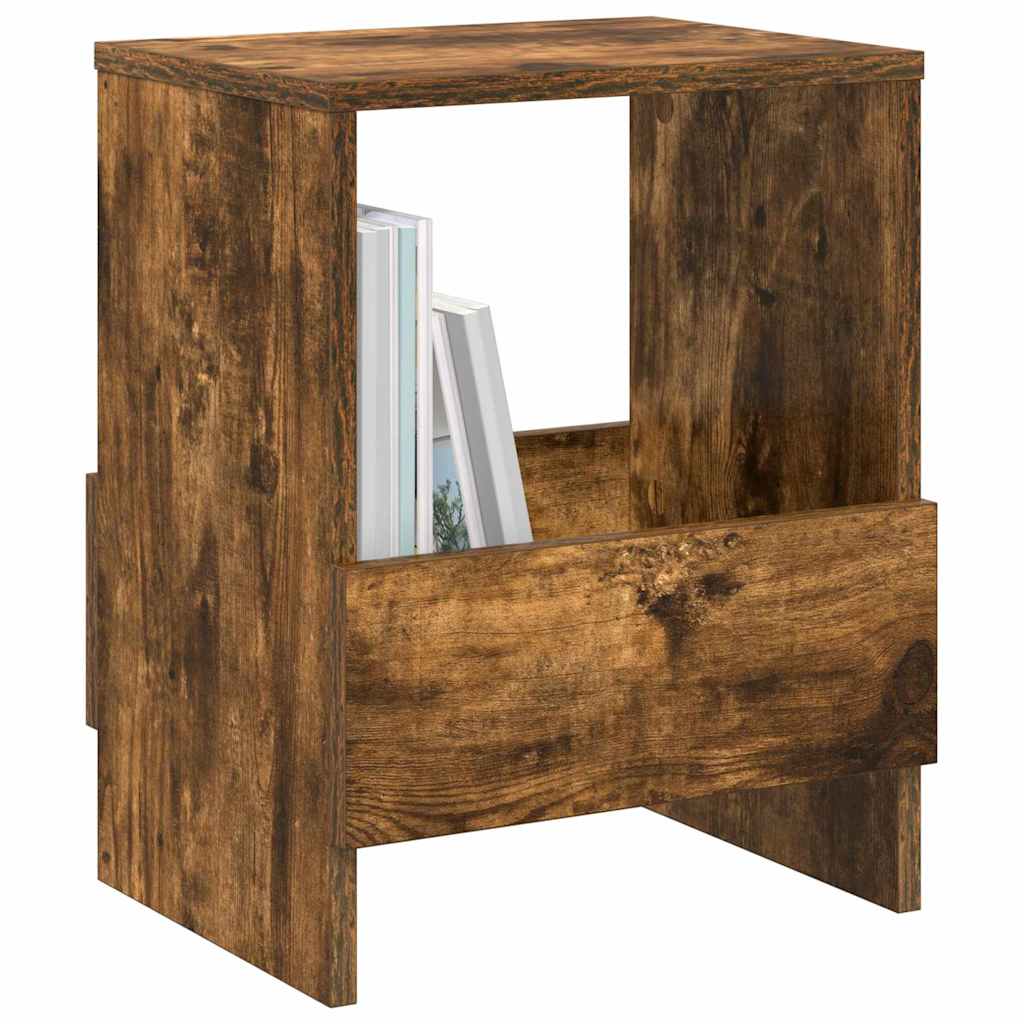 Scaffale per riviste 2 pcs Rovere fumé 35 x 30 x 45 cm
