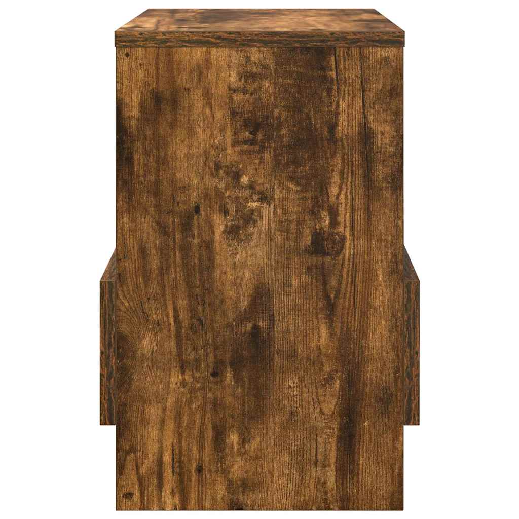 Scaffale per riviste 2 pcs Rovere fumé 35 x 30 x 45 cm