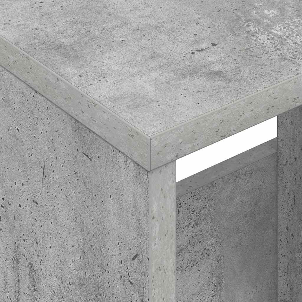 Scaffale per riviste Grigio cemento 68,5 x 30 x 45 cm