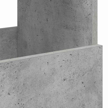 Scaffale per riviste Grigio cemento 68,5 x 30 x 45 cm | homemem39