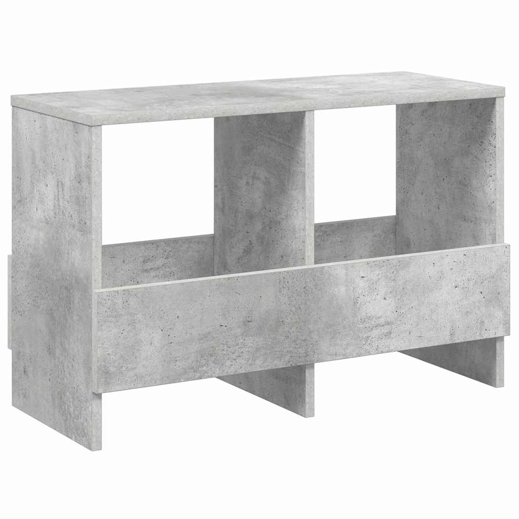 Scaffale per riviste Grigio cemento 68,5 x 30 x 45 cm