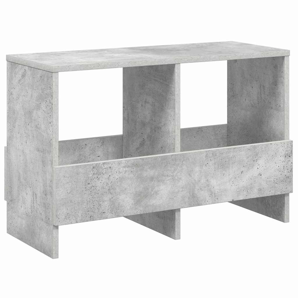 Scaffale per riviste Grigio cemento 68,5 x 30 x 45 cm