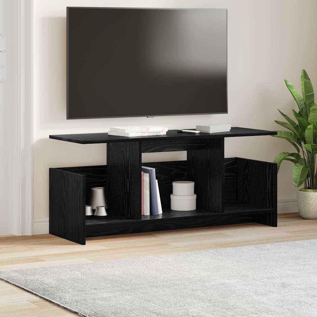 Supporto TV Rovere Nero 102 x 35 x 45 cm Legno multistrato