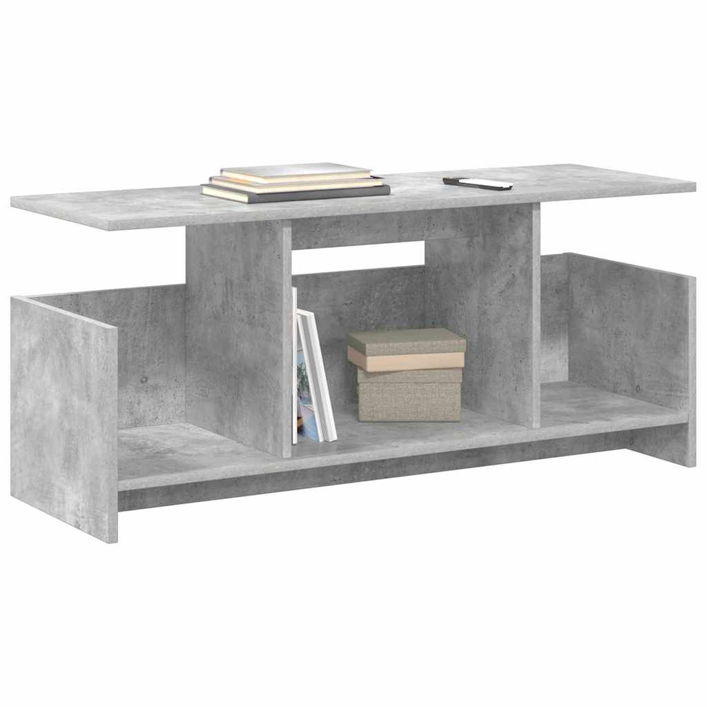 Supporto TV Grigio cemento 102 x 35 x 45 cm Legno multistrato