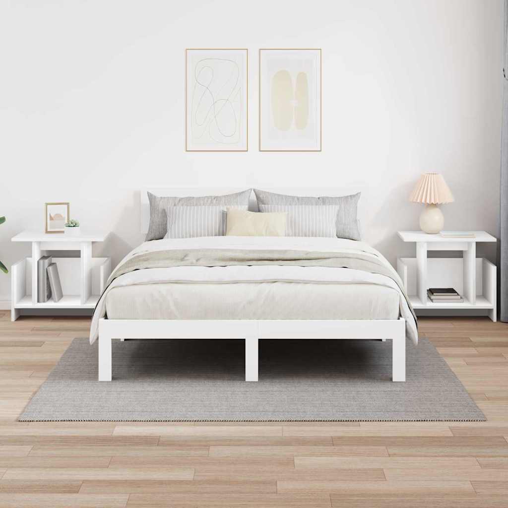 Supporto TV 2 pcs Bianco 50 x 35 x 45 cm Legno multistrato