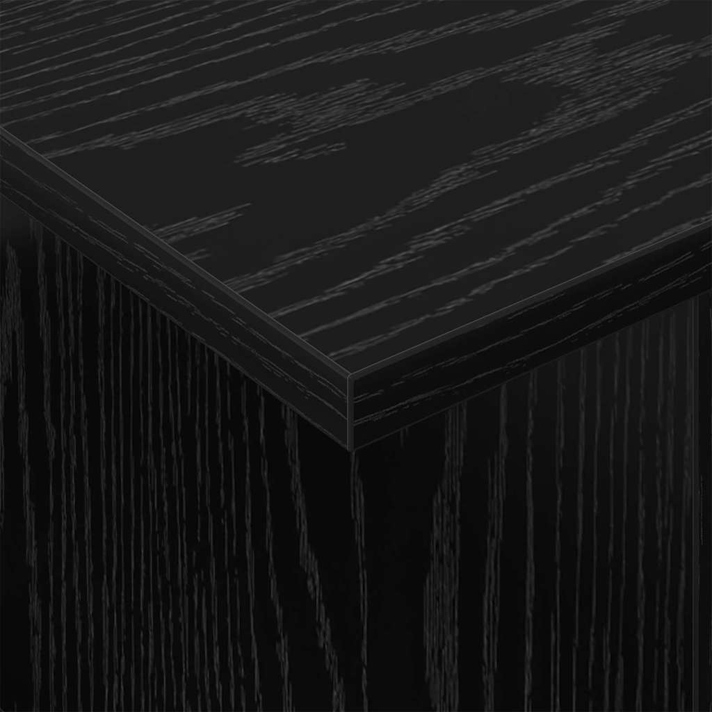 Supporto TV 2 pcs Rovere Nero 50 x 35 x 45 cm Legno multistrato