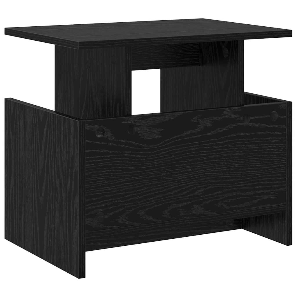 Supporto TV 2 pcs Rovere Nero 50 x 35 x 45 cm Legno multistrato