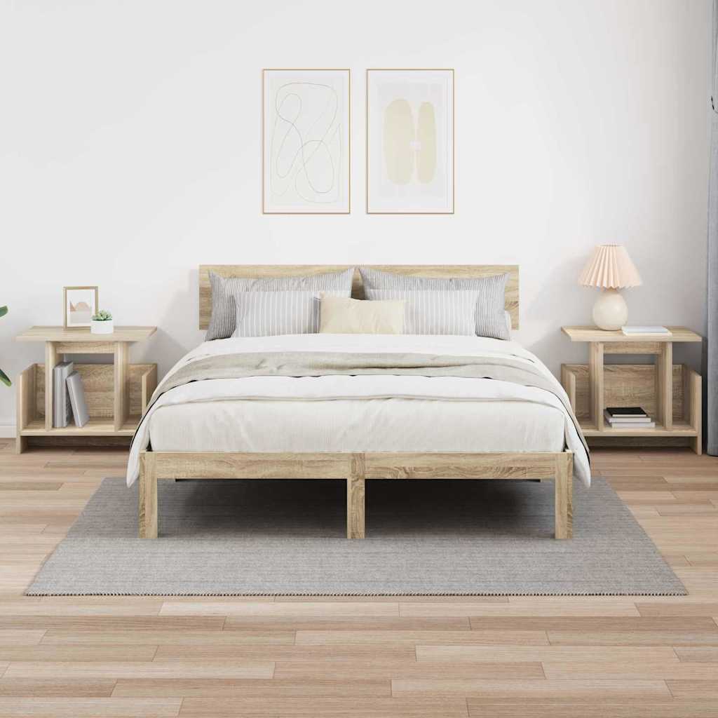 Supporto TV 2 pcs Rovere Sonoma 50 x 35 x 45 cm