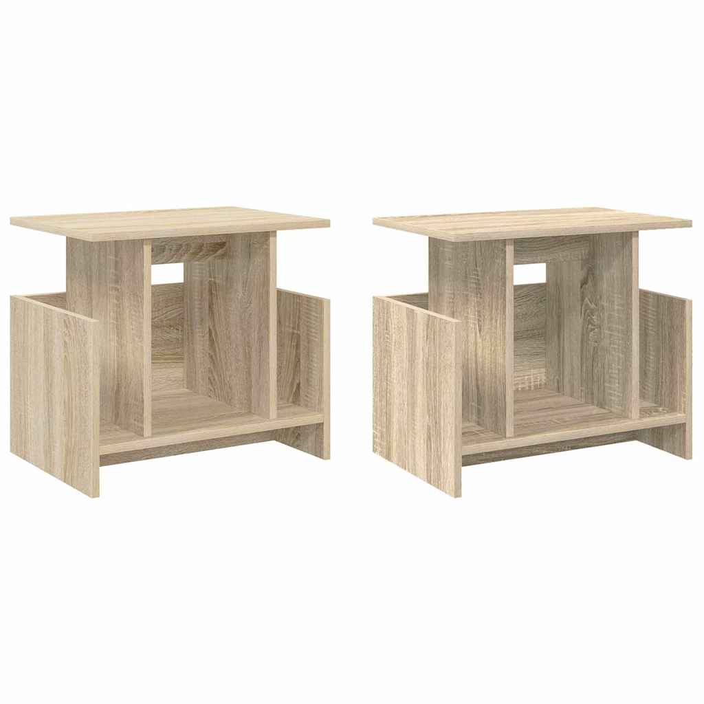 Supporto TV 2 pcs Rovere Sonoma 50 x 35 x 45 cm