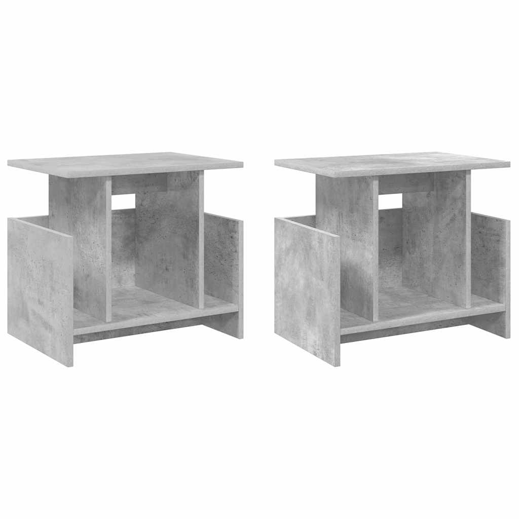 Supporto TV 2 pcs Grigio cemento 50 x 35 x 45 cm