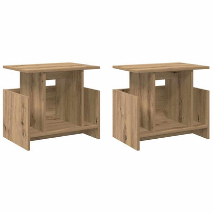 Supporto TV 2 pcs Rovere artigianale 50 x 35 x 45 cm