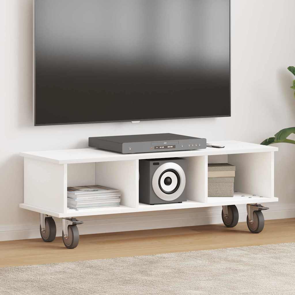 Supporto TV Bianco 100 x 35 x 35 cm Legno multistrato