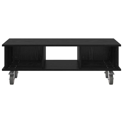 Supporto TV Rovere Nero 100 x 35 x 35 cm Legno multistrato