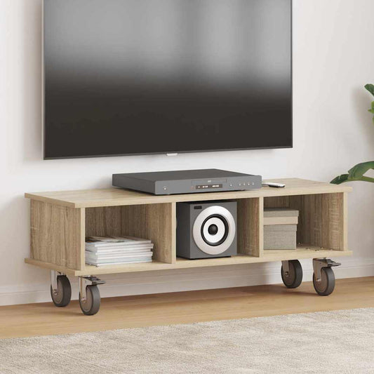 Supporto TV Rovere Sonoma 100 x 35 x 35 cm Legno multistrato