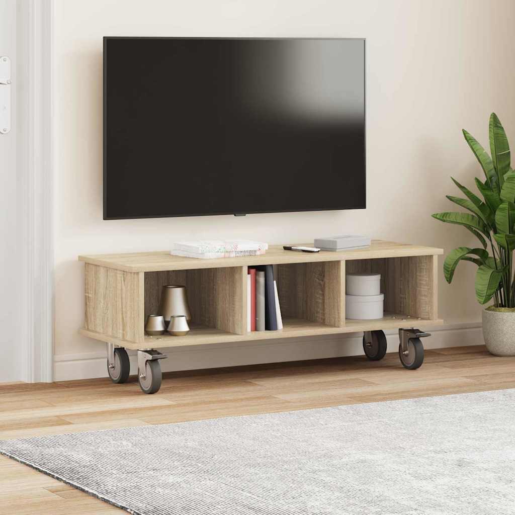 Supporto TV Rovere Sonoma 100 x 35 x 35 cm Legno multistrato