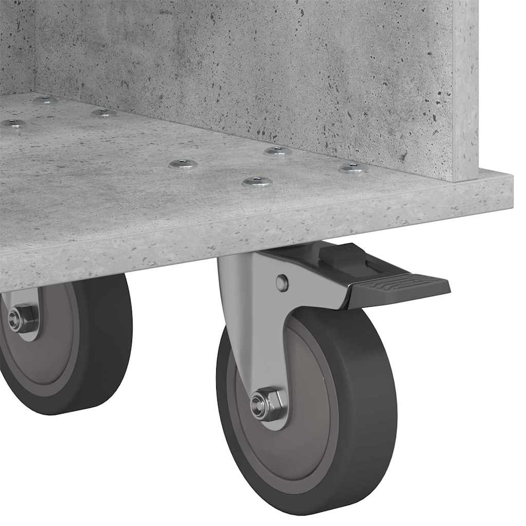 Supporto TV Grigio cemento 100 x 35 x 35 cm Legno multistrato