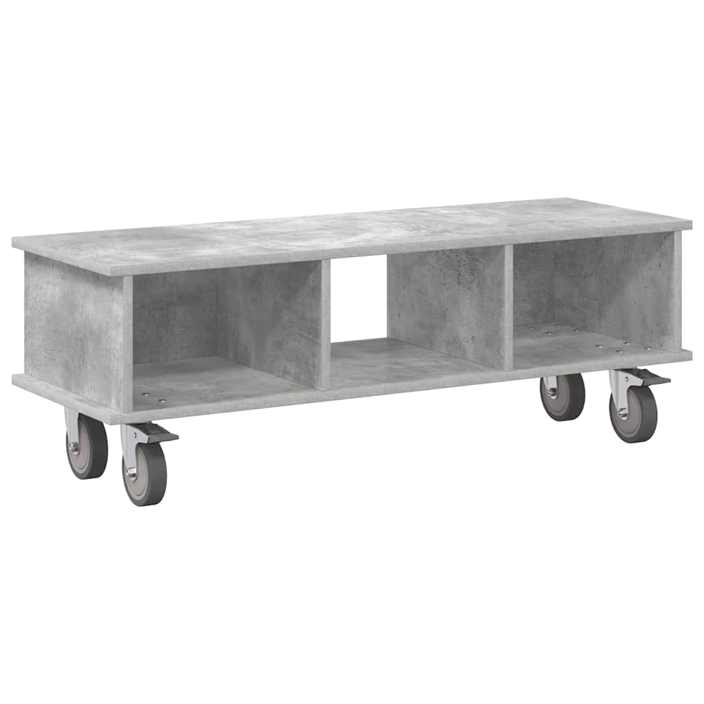 Supporto TV Grigio cemento 100 x 35 x 35 cm Legno multistrato