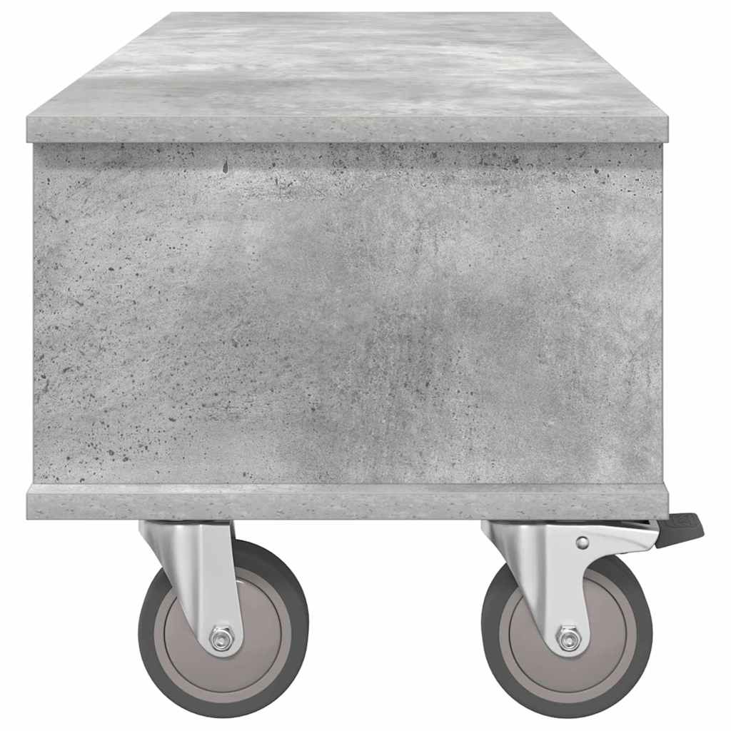 Supporto TV Grigio cemento 100 x 35 x 35 cm Legno multistrato