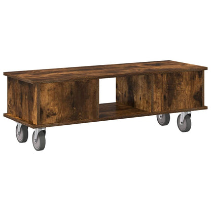 Supporto TV Rovere fumé 100 x 35 x 35 cm Legno multistrato