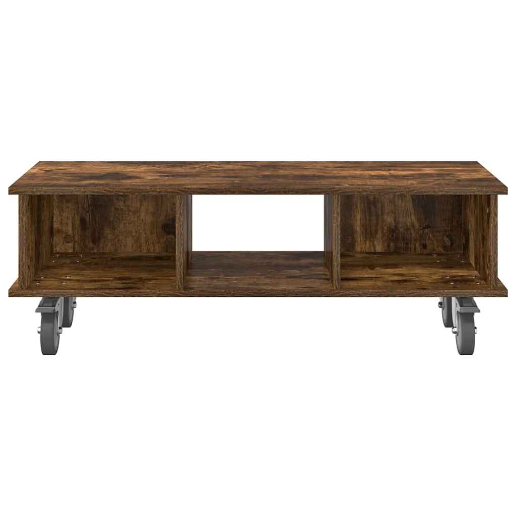 Supporto TV Rovere fumé 100 x 35 x 35 cm Legno multistrato