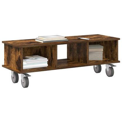 Supporto TV Rovere fumé 100 x 35 x 35 cm Legno multistrato