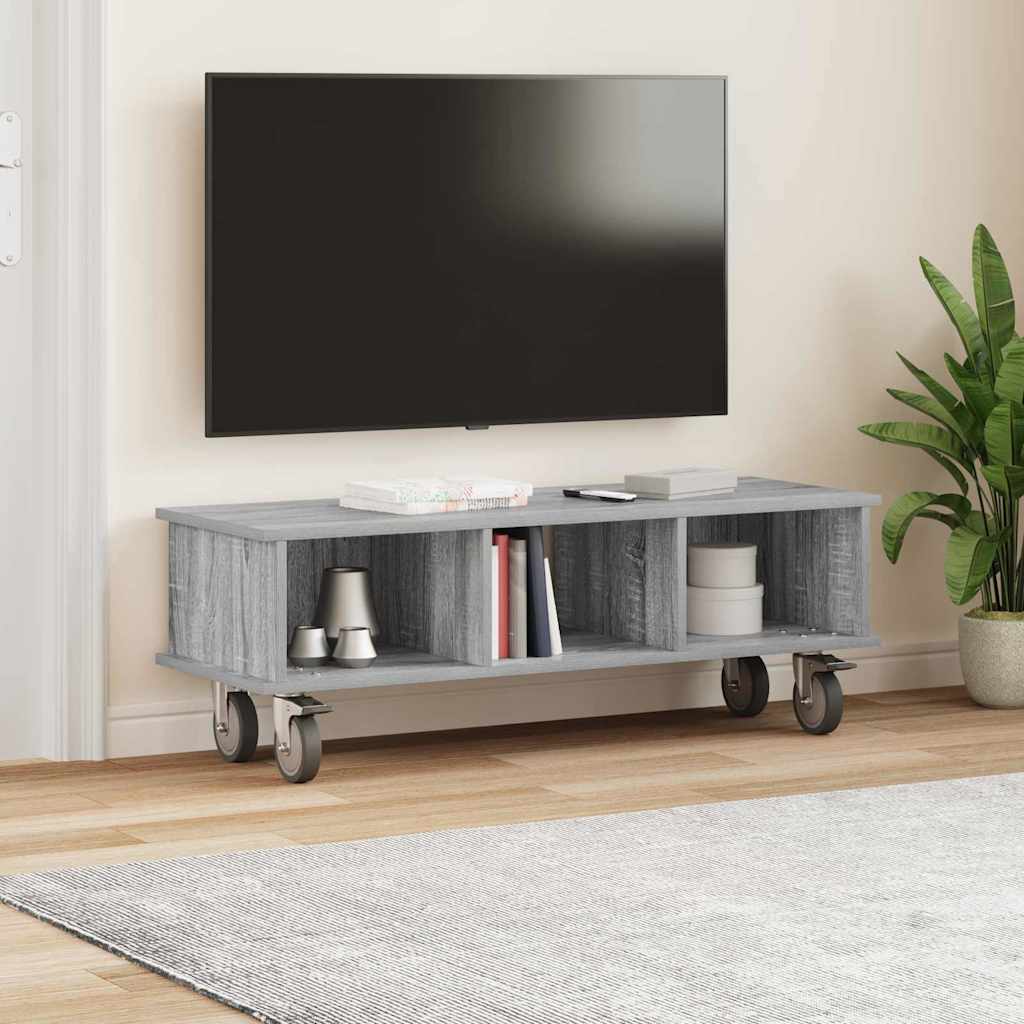 Supporto TV Grigio Sonoma 100 x 35 x 35 cm Legno multistrato