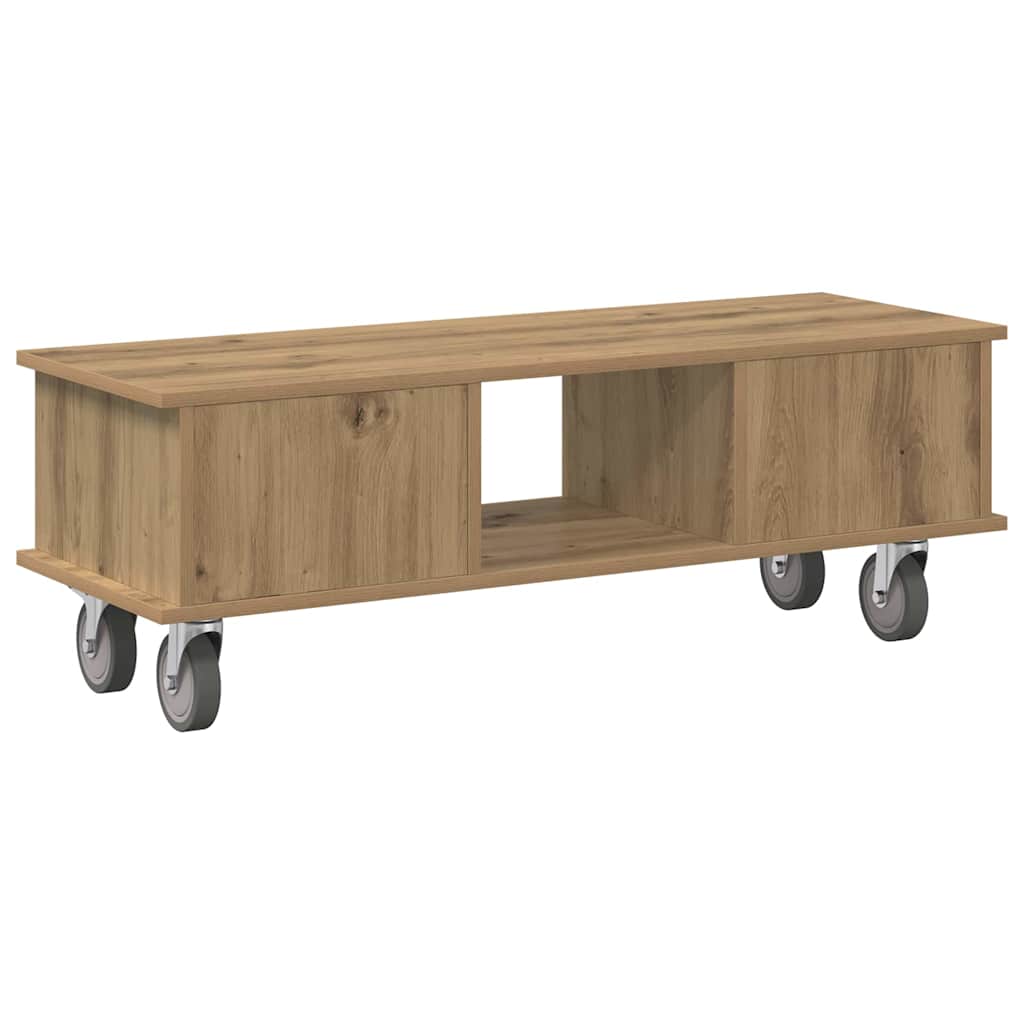 Supporto TV Rovere artigianale 100 x 35 x 35 cm