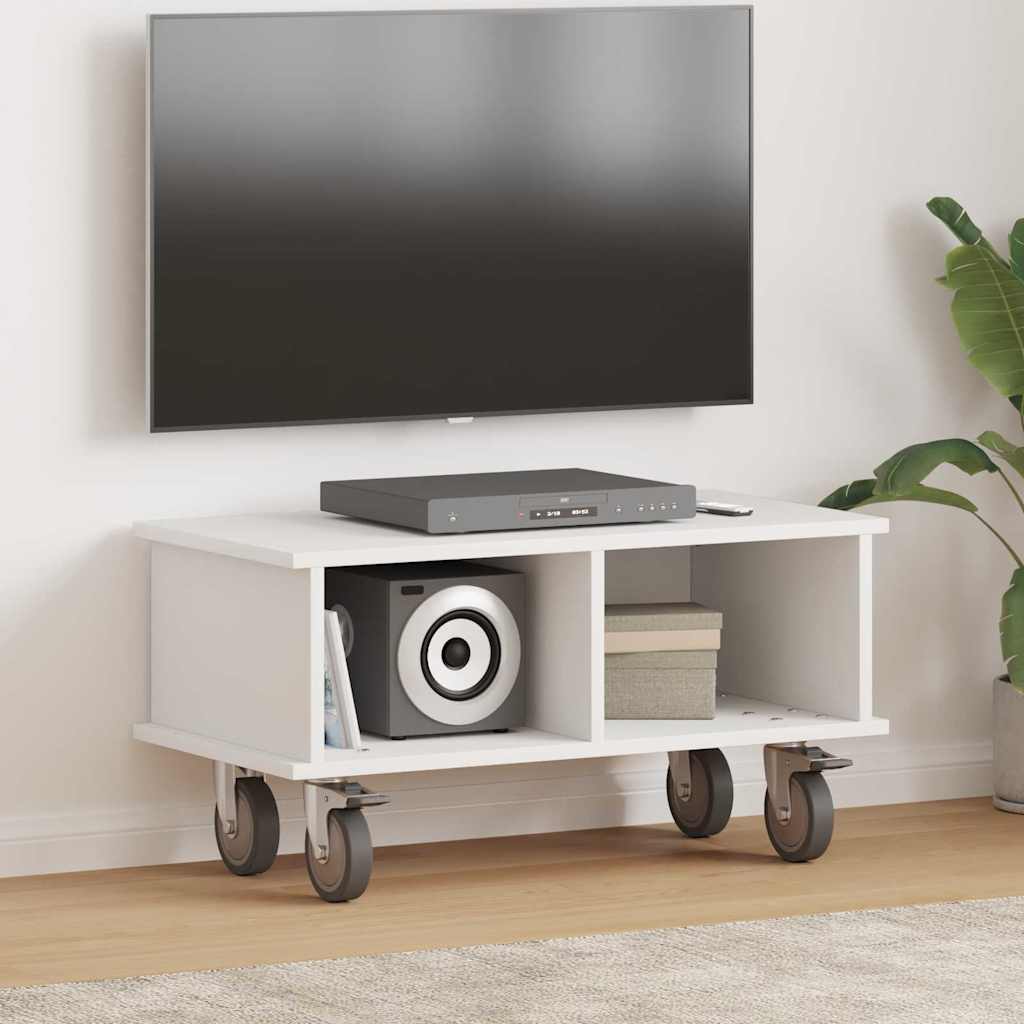Supporto TV Bianco 68,5 x 35 x 35 cm Legno multistrato