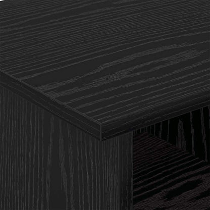 Supporto TV Rovere Nero 68,5 x 35 x 35 cm Legno multistrato