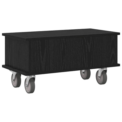 Supporto TV Rovere Nero 68,5 x 35 x 35 cm Legno multistrato