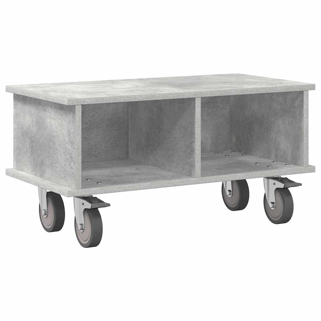 Supporto TV Grigio cemento 68,5 x 35 x 35 cm Legno multistrato