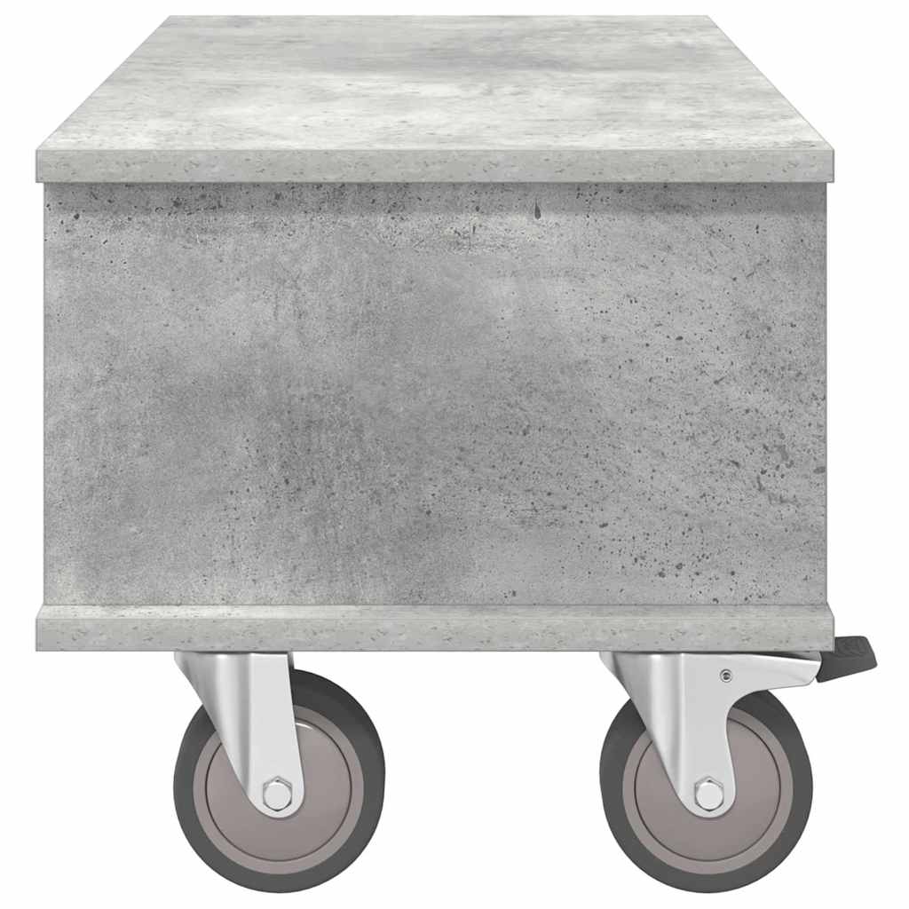 Supporto TV Grigio cemento 68,5 x 35 x 35 cm Legno multistrato