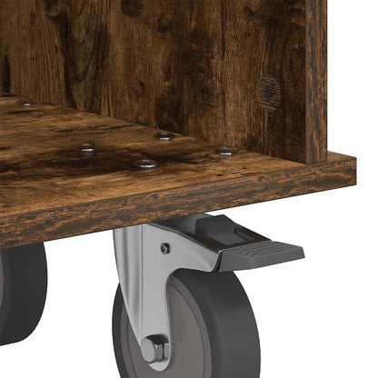 Supporto TV Rovere fumé 68,5 x 35 x 35 cm Legno multistrato