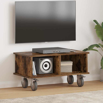 Supporto TV Rovere fumé 68,5 x 35 x 35 cm Legno multistrato