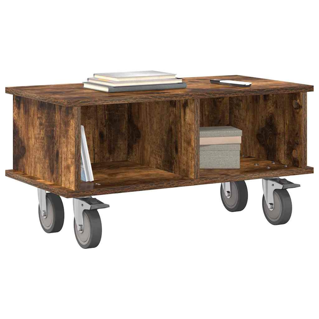 Supporto TV Rovere fumé 68,5 x 35 x 35 cm Legno multistrato