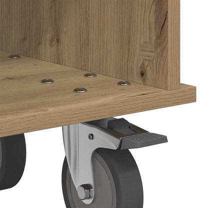 Supporto TV Rovere artigianale 68,5 x 35 x 35 cm