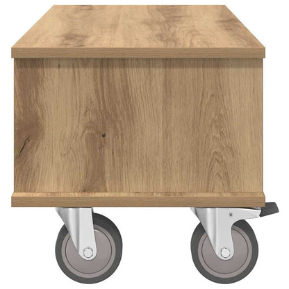 Supporto TV Rovere artigianale 68,5 x 35 x 35 cm