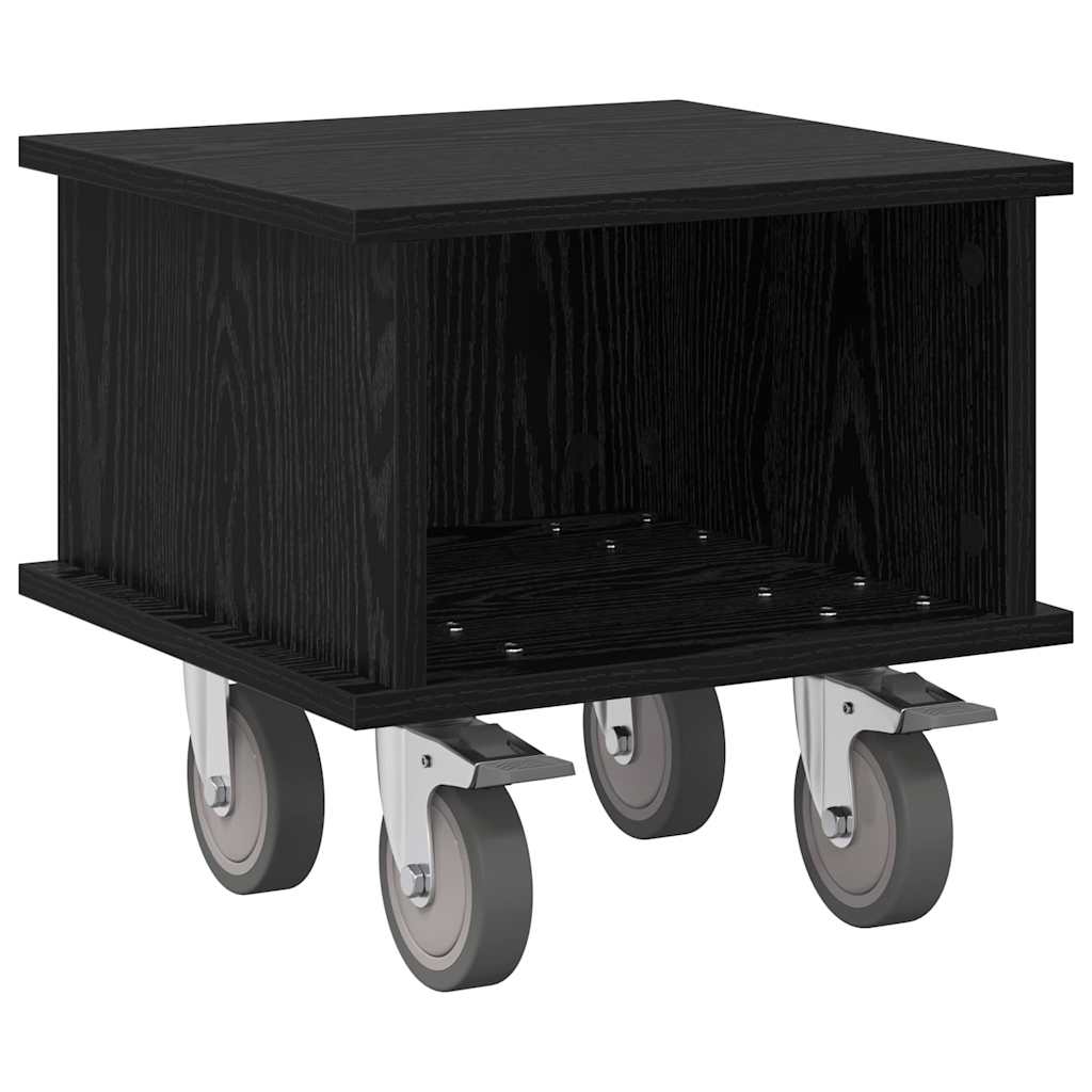 Supporto TV Rovere Nero 37 x 35 x 35 cm Legno multistrato