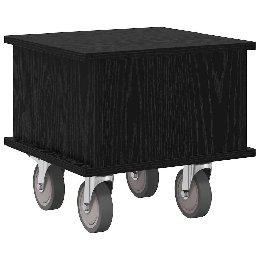 Supporto TV Rovere Nero 37 x 35 x 35 cm Legno multistrato