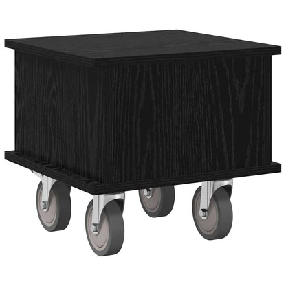Supporto TV Rovere Nero 37 x 35 x 35 cm Legno multistrato