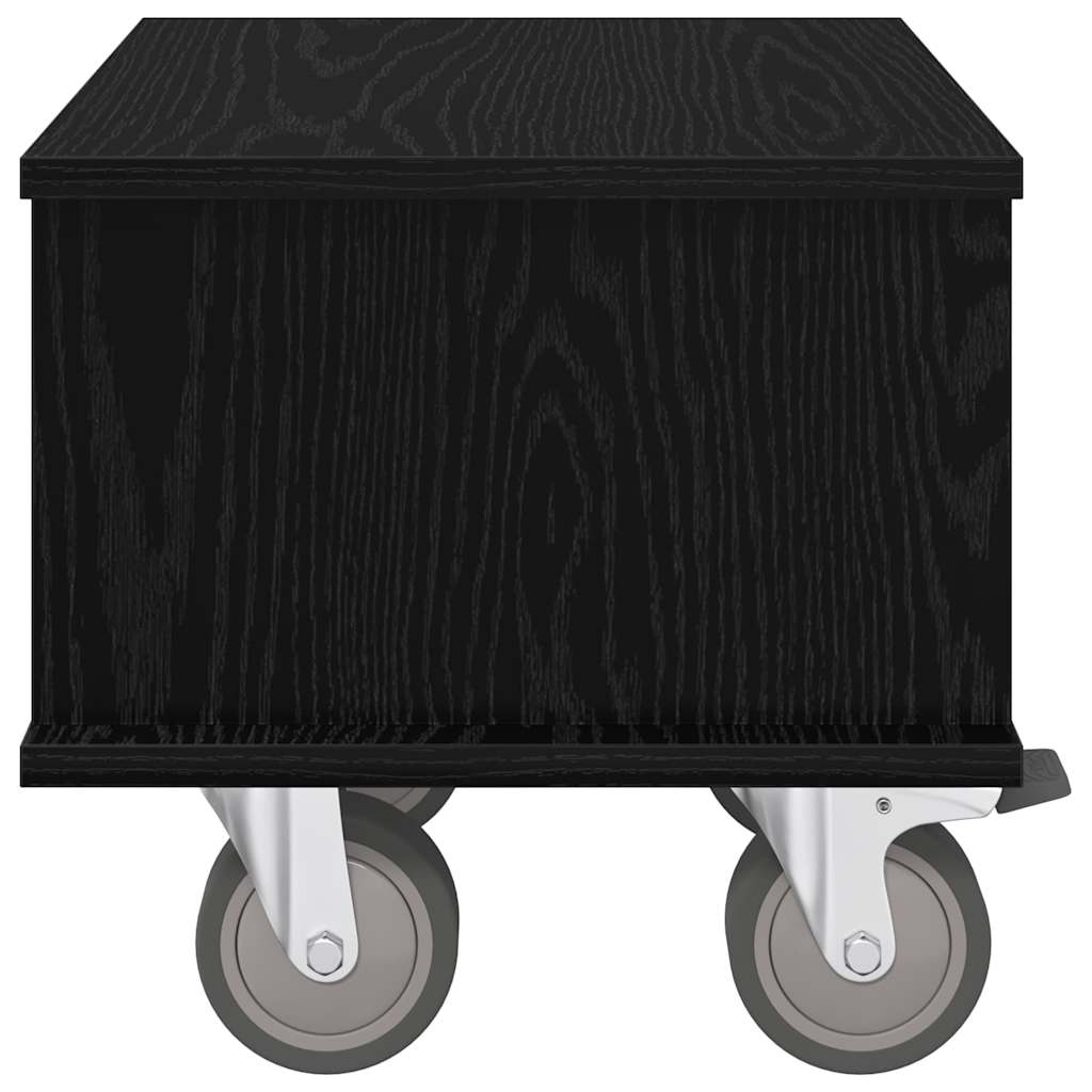 Supporto TV Rovere Nero 37 x 35 x 35 cm Legno multistrato