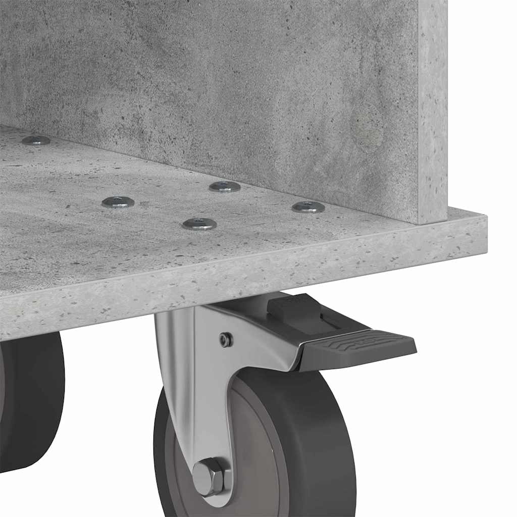 Supporto TV Grigio cemento 37 x 35 x 35 cm Legno multistrato