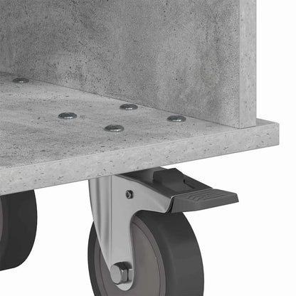 Supporto TV Grigio cemento 37 x 35 x 35 cm Legno multistrato