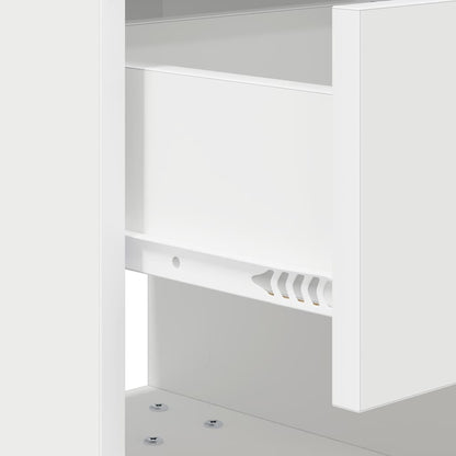 Comodino Bianco 40,5 x 40 x 48 cm Legno multistrato