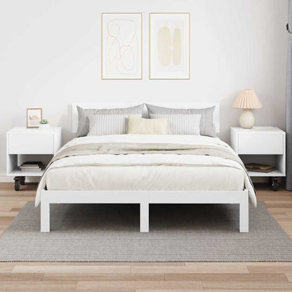 Comodino 2 pcs Bianco 40,5 x 40 x 48 cm Legno multistrato | homemem39