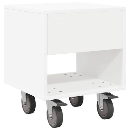 Comodino 2 pcs Bianco 40,5 x 40 x 48 cm Legno multistrato | homemem39