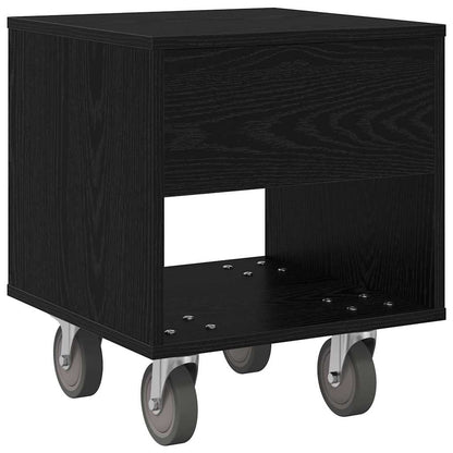 Comodino Rovere Nero 40,5 x 40 x 48 cm Legno multistrato