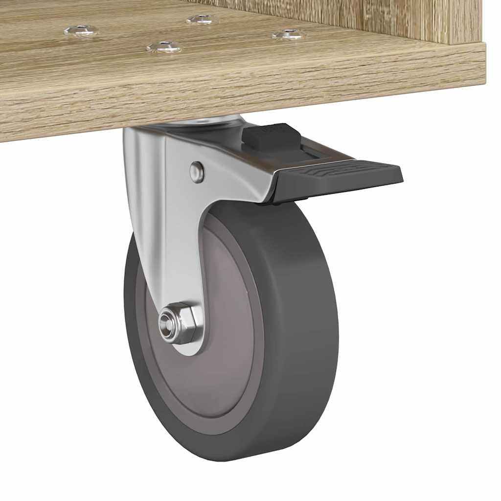 Comodino Rovere Sonoma 40,5 x 40 x 48 cm Legno multistrato | homemem39