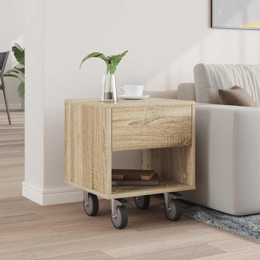 Comodino Rovere Sonoma 40,5 x 40 x 48 cm Legno multistrato