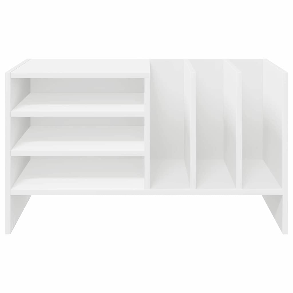 Mobile porta vinili Bianco 78.5 x 35 x 45 cm Legno multistrato | homemem39